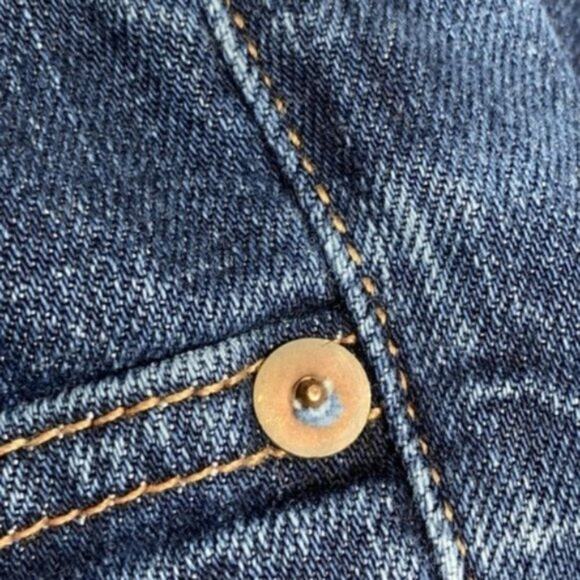 J BRAND Seven-Eighths Cropped Mid-Rise Skinny Jeans Ink Wash Y2K Era sz 28 x 27 - Picture 7 of 7